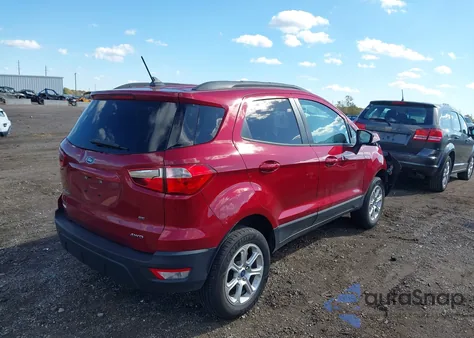 2020 Ford Ecosport Se из США, поврежденный, VIN MAJ6S3GL2LC312965
